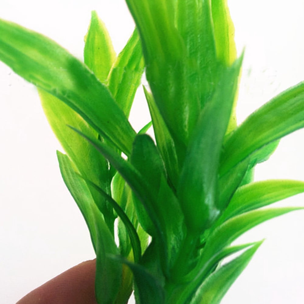 Artificial Plants for Fish Tank, Xinsrenus 10pcs Simulation Plastic Aquarium Decorations, Safe Lovely Decoration for Aquarium Fish Tank
