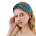 thumbnail image 2 of Solid Knitting Wool Hair Band, Acrylic Wool, 13 Colors, Elastic, For Autumn/Winter, Multifunctional (Wash Face/Sports), 2 of 3