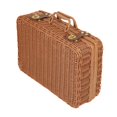 thumbnail image 2 of Luzkey Panier de Rangement en Rotin Imitation avec Couvercle Valise pour Table de Voyage Domestique TG, 2 of 8