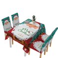 thumbnail image 4 of facefd 140*180CM Nappe de Noël Housse de Chaise Ensemble Décorations de Noël Imperméable Décoration de Table de Souper de Noël pour Restaurant Terrasse, 4 of 4