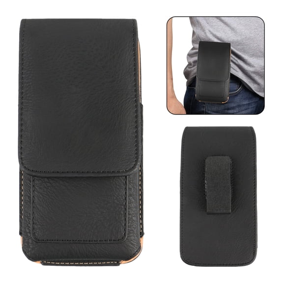 Cell Phones Vertical Leather Case Pouch Cover Belt Clip Holster with Card Holder for 5.3"/5.5" Universal Phones