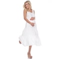 thumbnail image 1 of White Mark Robe Midi de Maternité pour Femmes à Encolure Dégagée Teired, 1 of 2