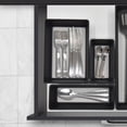 thumbnail image 2 of Mainstays Black Plastic Non-Slip Cabinet Drawer Organiser, 3.75" x 6.75", for Kitchen Gadgets, 1 Piece, 2 of 5
