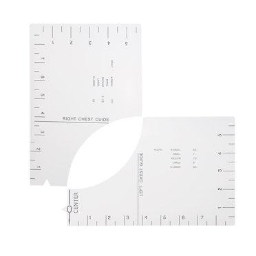 Can Be Folded In Half T-shirt Guide Ruler Round Neck Calibration Tool Centering Alignment Tool Pool Material: Acrylic Please Place An Order And Send The Main Picture To Confirm The