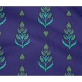 thumbnail image 4 of oneOone Cotton Flex Fabric Leaves & Paisley Block Printed Fabric 1 Yard 40 Inch Wide, 4 of 4