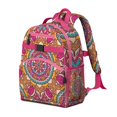 thumbnail image 4 of Mandala Cosmic Spiritual Spirituality School Backpack Adjustable Padded Straps Chest Strap Large Capacity Water-Resistant Backpack, 4 of 5