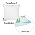 thumbnail image 4 of Housse de Coussin Carrée Corail Bleu Marine, 4 of 5