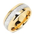 thumbnail image 1 of letairis Stainless Steel Ring Jewelry Delicate Rings Dressing Up Decorative Accessory for Wedding Engagement Party Daily Working Gold Size 10, 1 of 8
