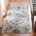 thumbnail image 1 of SAFAVIEH Madison Collection 2'3" x 12' Cream / Silver MAD600D Boho Chic Glam Paisley Non-Shedding Living Room Bedroom Runner Rug, 1 of 2