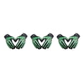 thumbnail image 4 of Baohd Lightweight And Shockproof Skeleton Riding Gloves For Autumn Winter Breathable And Comfortable Nylon Multifunctional green XS（kid） 3Set, 4 of 6