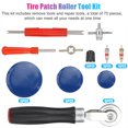 thumbnail image 3 of Ensemble d'Outils pour Rouleau de Patchs de Pneus 70 Pcs Patchs 32mmm/42mm/58mm Noyaux de Tiges de Pneus Capuchons Dissolvant Double Cœur de Tête, 3 of 9