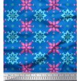 thumbnail image 1 of Soimoi Poly Georgette Fabric Artistic Floral Print Fabric by the Yard 42 Inch Wide, 1 of 3