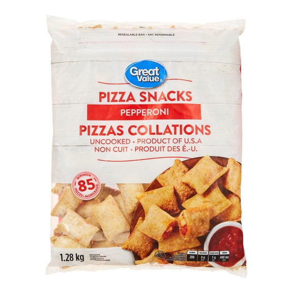 Great Value Collations de Pizza au Pepperoni Surgelés 1.28 kg