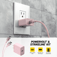 thumbnail image 3 of Scosche PowerVolt 20W Power Delivery Pink USB-C Fast Charger & 6FT USB-C Braided Cable SH20CC6C7-SP, 3 of 7