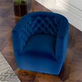 thumbnail image 4 of Allora 30'' Contemporary Velvet Swivel Accent Chair in Navy Blue, 4 of 6