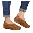 thumbnail image 3 of Penkiiy Chaussures pour Femmes Été Mode Chaussures pour Femmes à Enfiler à Bout Ouvert Plates Ajourées Respirantes Chaussures Simples 40 Brun, 3 of 4