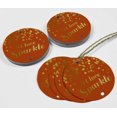 thumbnail image 4 of Inkdotpot Pack Of 50 Let Love Sparkle Wedding Favor Paper Tags Craft Real Gold Foil Hang Tags, 4 of 6
