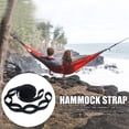 thumbnail image 3 of PENGXIANG 2pcs Hammock Strap Outdoor Camping Tree Hanging Load Bearing Rope (Black), 3 of 9