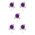 thumbnail image 1 of Youkk Cloth Chic And Stylish Brooch Pin Fashion Statement With Exquisite Piece Modern Minimalist Corsage red purple 5Set, 1 of 6