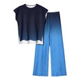thumbnail image 1 of Blouses pour Femmes Mode Décontractée Sans Manches devant Dos Court Ensemble Haut et Pantalon, 1 of 1