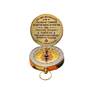 Xingzhi Boussole en Cuivre Anti-corrosion pour Camping et Aventure Boussoles Non Déformantes pour Mari