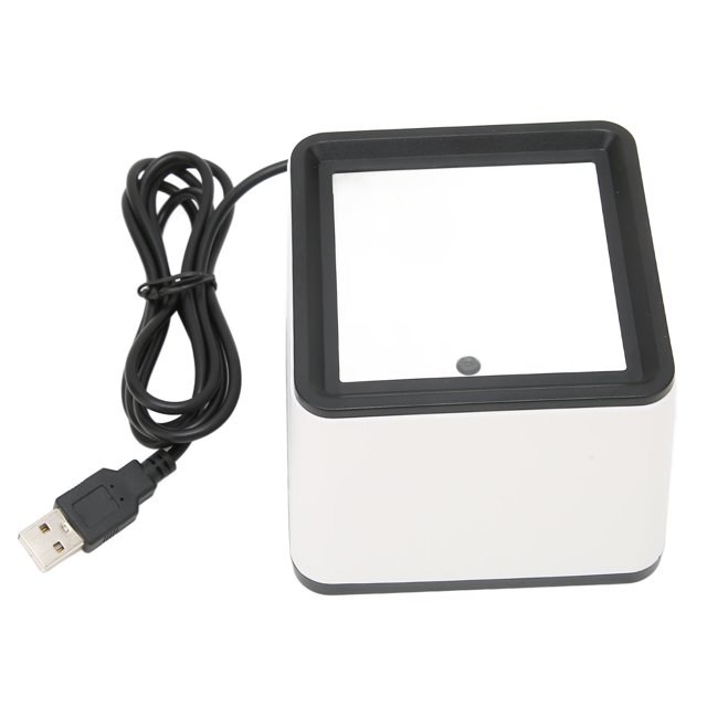 QR Scanner, Scanner Haute Précision Portable Mains Libres de Bureau pour Téléphone Mobile pour Ordinateur