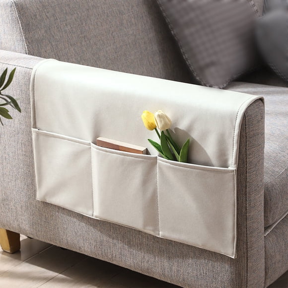 PRETXORVE Housses d'Accoudoirs de Canapé, Housse de Fauteuil pour Canapé avec 3 Poches pour Télécommande de Télé, Housses d'Accoudoirs de Sofa Non - Lavables pour Salon