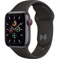 thumbnail image 2 of Refurbished Apple Watch SE (2020) 1st Gen 40mm (GPS + Cellular) Space Gray w/ Wireless Earbuds, 2 of 4