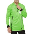thumbnail image 4 of TOPTIE Chandail d'Arbitre Officiel de Soccer pour Homme à Manches Longues USSF Pro Uniforme-Vert-3TG, 4 of 8