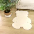 thumbnail image 3 of LOVEVER Bear Shaped Area Rug Cute Bedroom Rugs Soft Fluffy Faux  Fur Rug Fuzzy Shaggy Rug Carpet for Kids Teen Girls Room Floor Sofa Living Room, 3 of 8