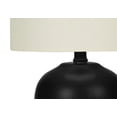 thumbnail image 5 of Monarch Specialties Lighting, 17"h, Table Lamp, Black Ceramic, Ivory / Cream Shade, Transitional, 5 of 5