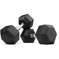 thumbnail image 2 of MAGMA 5-50 LB Rubber Hex Dumbbell Set, 2 of 6