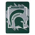 thumbnail image 1 of Northwest Company NCAA 46x60 Dimensional Design Micro Raschel Throw Blanket (Michigan State Spartans), 1 of 1
