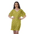 thumbnail image 1 of Moomaya Robes Décontractées pour Femmes Courtes Imprimées Robe Fluide à Col en V pour Femmes Grande Taille, 1 of 6