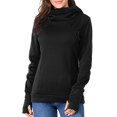 thumbnail image 1 of LSLJS Chandail d'Allaitement pour Femmes, Hauts de Maternité pour l'Allaitement, Chemise Décontractée à Col Montant, Fermeture Éclair Inclinée et Blouse à Manches Longues, 1 of 8