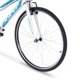 thumbnail image 3 of Hyper Bicycles Ladies 700c Spin Fit Hybrid Bike for Adults, Teal and White, 3 of 9