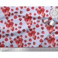 thumbnail image 3 of Soimoi Rayon Crepe Fabric Raspberry,Strawberry & Cherry Fruits Printed Craft Fabric by The Yard 46 Inch Wide, 3 of 3