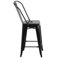 thumbnail image 3 of Bowery Hill Metal 24'' Counter Stool in Black, 3 of 4