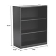 thumbnail image 4 of Mainstays 3-Shelf Bookcase with Adjustable Shelves, True Black Oak, 4 of 8