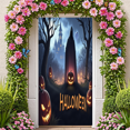 thumbnail image 4 of Spooky Gothic Pumpkin Banner Haunted Halloween Ghost for Holiday Decoration Party Decor Indoor Event, 4 of 5