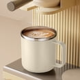 thumbnail image 1 of UsRHHA 304 Stainless Steel Mug 400ml, Double Wall Vacuum Insulated Coffee Cup with Lid, Thermal Travel Tumbler, 1 of 6