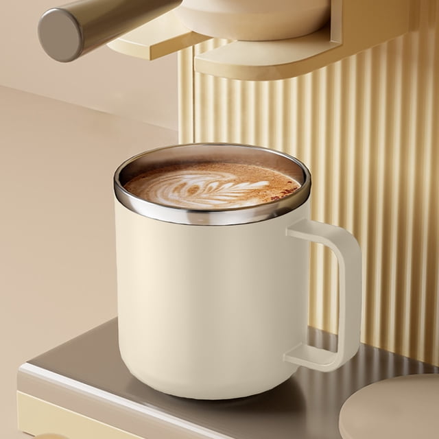UsRHHA 304 Stainless Steel Mug 400ml, Double Wall Vacuum Insulated Coffee Cup with Lid, Thermal Travel Tumbler