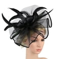 thumbnail image 1 of Women Hat Headwear Church Feather Clip Fascinators Hat Wedding Party Cap For, 1 of 3