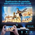 thumbnail image 4 of Salange 1080p Decoding & HD, 3500 ANSI Lumens WiFi 6 Bluetooth Projector, Screen Adaption, Auto Focus Electronic Trapezoidal Smart Projector for iOS, Android, 4 of 9