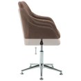 thumbnail image 5 of vidaXL Chaises de Salle à Manger Pivotantes 2 Pcs Tissu Brun, 5 of 5