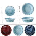 thumbnail image 3 of Qeeadeea Small Round Baking Dish Set Of 2, Colorful Ceramic Casserole Dish, Round Ceramic Pie Plate-Light blue-14cm, 3 of 7
