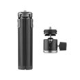 thumbnail image 2 of Labymos Aluminum Alloy Mini Tripod + Dual Use Ball Head Portable Tripod Stand Handle Grip Rotatable Ball Head with 1/4 Inch Screw Cold Shoe Mount for Phone Camera Selfie Video Recording Live Stream, 2 of 7