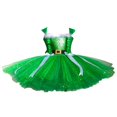 thumbnail image 3 of Sleeveless Bow Tulle Patchwork Slip Dress for Christmas Girls, 3 of 4
