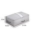 thumbnail image 3 of Underbed Storage Bags for Blankets Clothes Comforters | Foldable Under Bed Organizer with Clear Window and Handles, 3 of 7