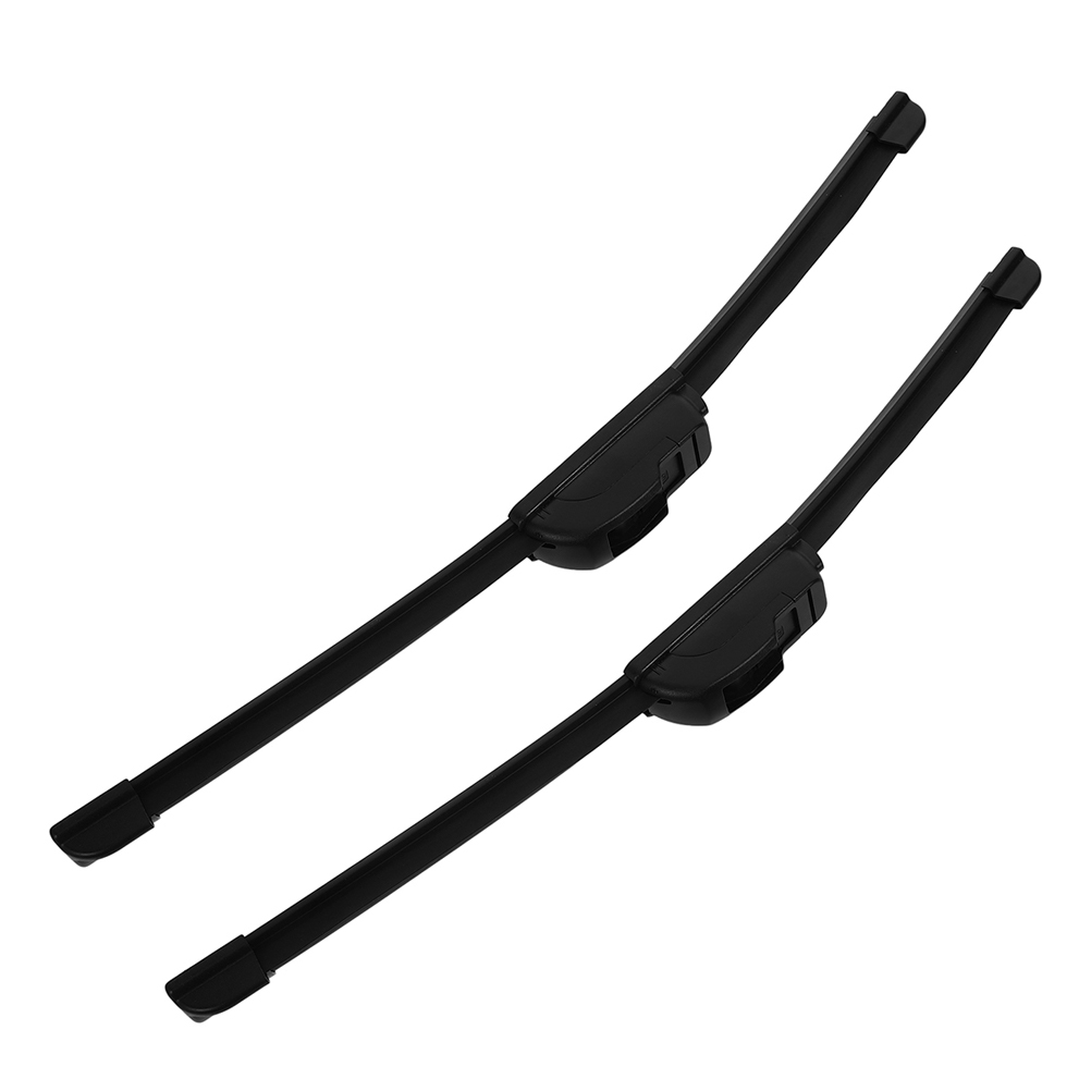 UPOUART 2Pcs Black Universal Fit Car Windshield Wiper Blades with Quiet Durable Smooth Operation